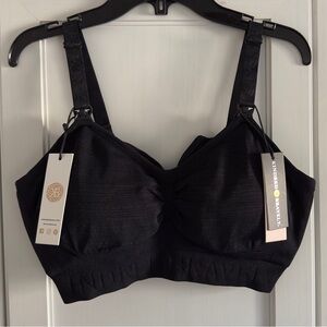 Kindred Bravely Sublime Hands-Free Pumping & Nursing Bra in Black Small Busty